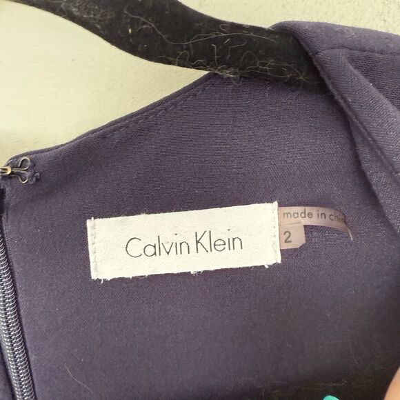 Calvin Klein Women’s 2 Navy Career Dress - Picture 2 of 5